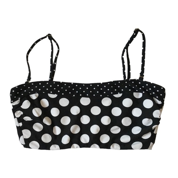 California Sunshine Other - NEW - California Sunshine - Black & White Polka Dot Bandeau Bikini Top - Size M